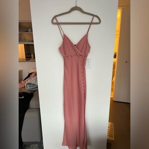 Light pink Satin Dress
